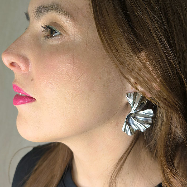 Brincos Silver Bloom