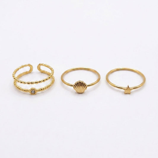 Anel Trio Shell Light