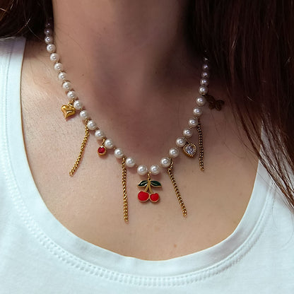 Colar Cherry Bloom