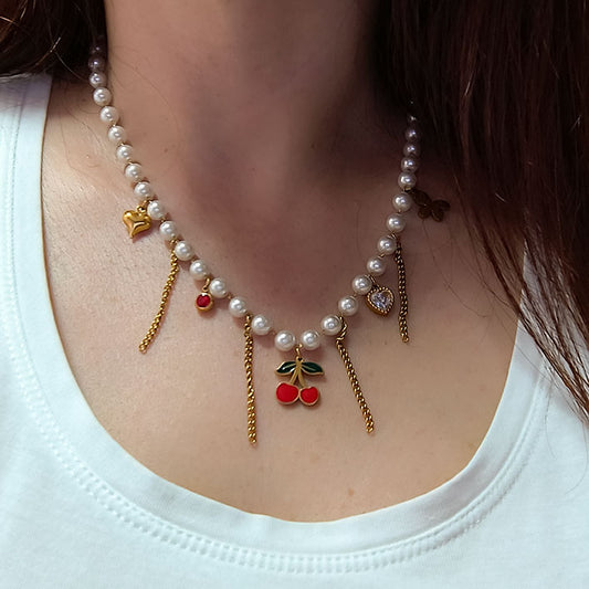 Colar Cherry Bloom