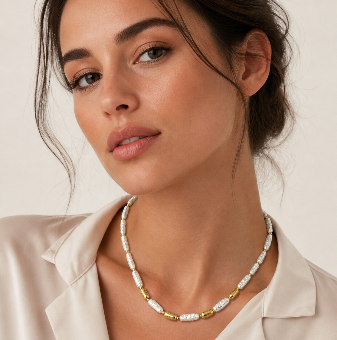 Colar Gold Pearl
